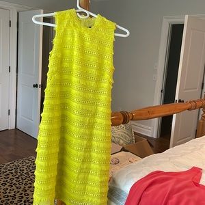 Fun bright yellow dress from J Crew.